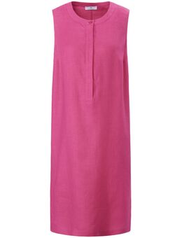 Mouwloze jurk 100% linnen Van roze