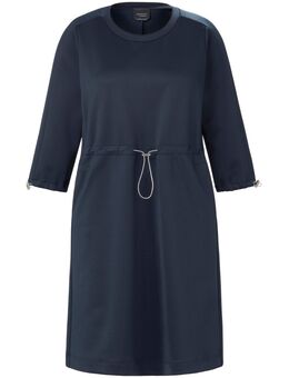 Jersey jurk 3/4-mouwen Van blauw