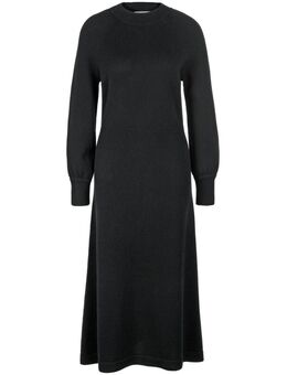 Gebreide jurk lange mouwen Van zwart