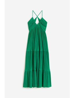Geplooide Maxi-jurk Groen Alledaagse jurken in maat XS. Kleur: Green