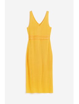 Fijngebreide Jurk Geel Alledaagse jurken in maat XS. Kleur: Yellow