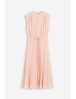 Plisséjurk Van Chiffon Lichtroze Alledaagse jurken in maat L. Kleur: Light pink