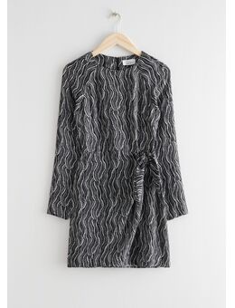 Abstract Print Mini Dress Black Alledaagse jurken in maat 34. Kleur: Black print