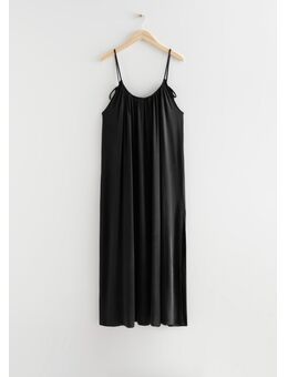 Maxi-jurk Met Spaghettibandjes Zwart Alledaagse jurken in maat S. Kleur: Black