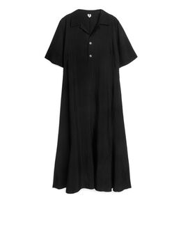 Overhemdjurk Zwart Alledaagse jurken in maat 34. Kleur: Black
