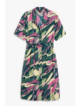 Meerkleurige Overhemdjurk Met Kraag Fantasieprint Alledaagse jurken in maat S. Kleur: Multi colour doodle