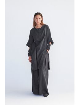 Imatra Linen Tuniek Black - - Linen - Zwart - S