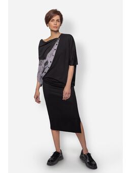 Finger Print Jurk Slate - - Print - Slate - XL