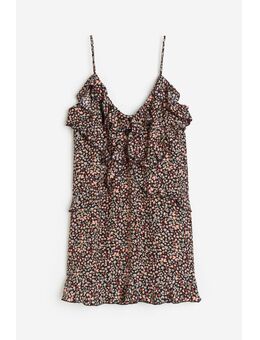 H & M - Mini-jurk met volants - Blauw