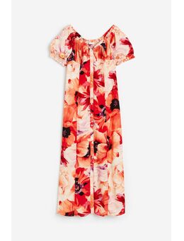 H & M - Off-the-shoulderjurk - Oranje