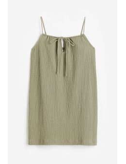 H & M - Jurk van crinkletricot - Groen