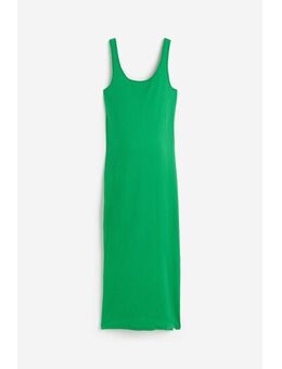 H & M - MAMA Geribde mouwloze jurk - Groen