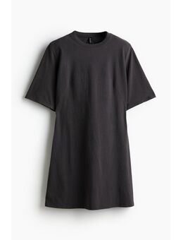 H & M - T-shirtjurk met schoudervullingen - Grijs
