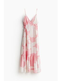 H & M - Maxi-jurk met drawstrings - Roze