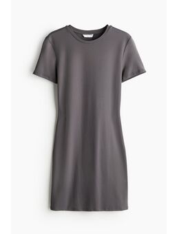 H & M - T-shirtjurk van microvezel - Grijs