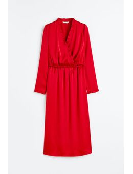 H & M - MAMA Voedingsjurk met overslag - Rood