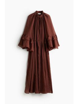 H & M - Maxi-jurk met volants - Rood