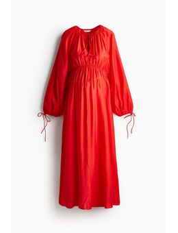 H & M - MAMA Maxi-jurk met drawstrings - Rood