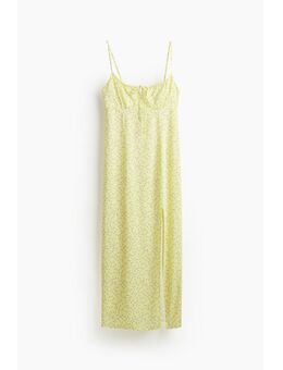 H & M - Midi-jurk met drawstring - Geel