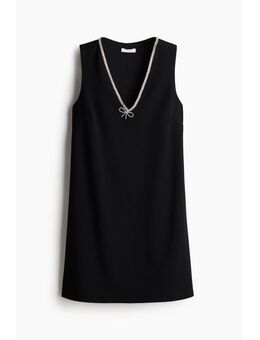 H & M - Jurk met stras - Zwart