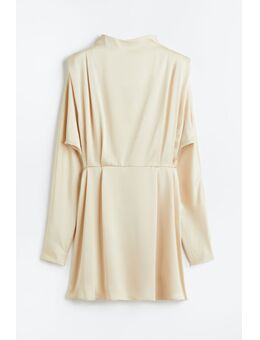 H & M - Jurk met vleermuismouwen - Beige