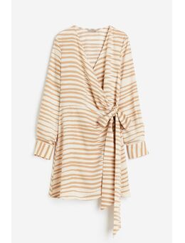 H & M - Overslagjurk - Beige