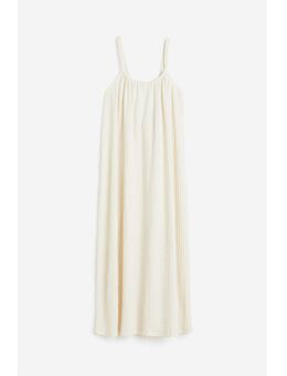 H & M - Tricot jurk met structuurdessin - Beige