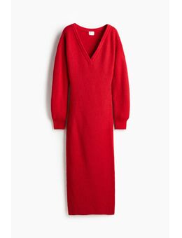 H & M - Rib-knit dress - Rood