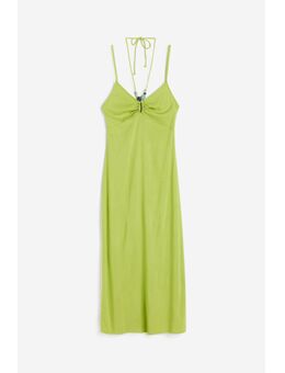 H & M - Slip-on jurk met kralen - Groen