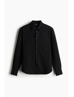 H & M - Overhemd - Regular Fit - Zwart