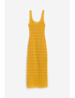 H & M - Jurk met gehaakte look - Geel