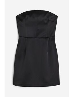 H & M - Mini-bandeaujurk - Zwart