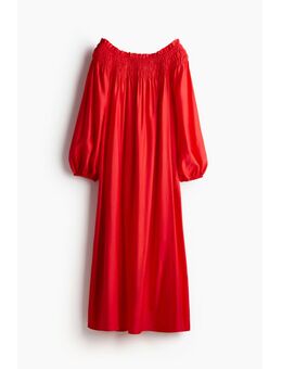 H & M - Oversized off-the-shoulderjurk - Rood