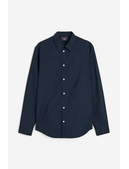 H & M - Easy iron-overhemd - Slim Fit - Blauw