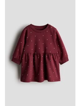 H & M - Katoenen sweatjurk - Rood