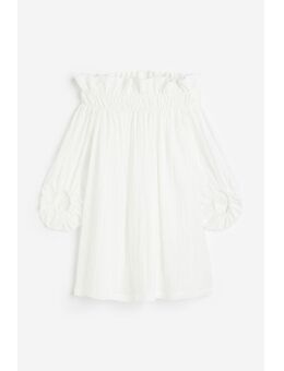 H & M - Oversized off-the-shoulder jurk - Wit