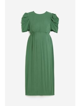 H & M - MAMA Jurk met pofmouwen - Groen