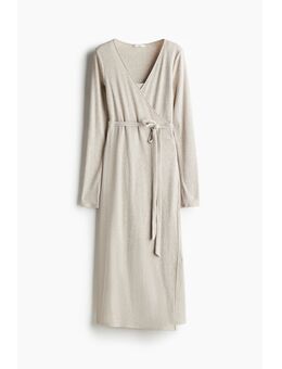 H & M - MAMA Voedingsjurk met overslag - Beige