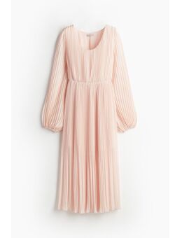 H & M - Plisséjurk van chiffon - Roze