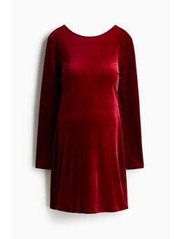 H & M - MAMA Velours deep-backjurk - Rood