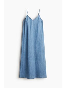 H & M - Strappy jurk van denim - Blauw