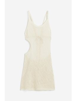 H & M - Ajourgebreide strandjurk - Beige