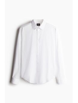 H & M - Overhemd - Slim Fit - Wit