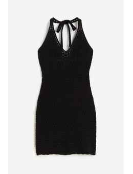 H & M - Mini-jurk met gehaakte look - Zwart