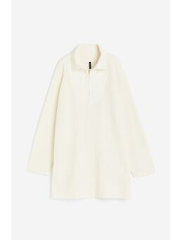 H & M - Oversized ziptop-jurk - Wit