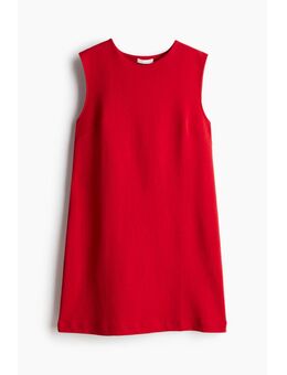 H & M - Mouwloze tricot jurk - Rood