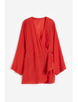 H & M - Strandjurk met overslag - Rood