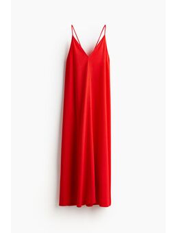 H & M - Maxi-jurk van structuurtricot - Rood