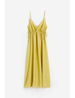 H & M - Jurk met drawstrings - Geel