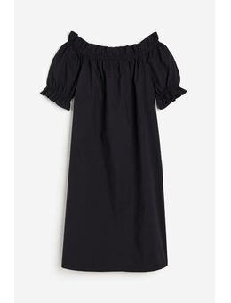 H & M - Off-the-shoulderjurk - Zwart